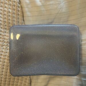 Stoney Clover Jelly Large Pouch - Clear/Silver Glitter